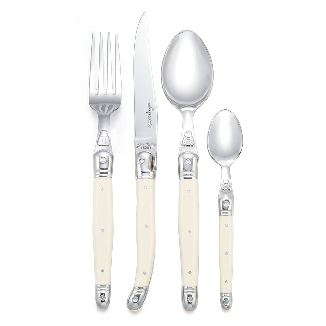 Gump's x Dubost Ivory Laguiole 24-Piece Flatware