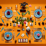 Firenze Melamine Dinner Plate, Turquoise