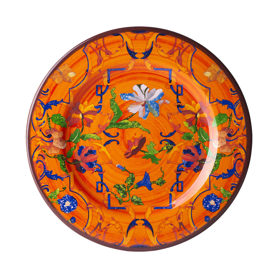 Mario Luca Giusti Firenze Melamine Dinner Plate, Orange