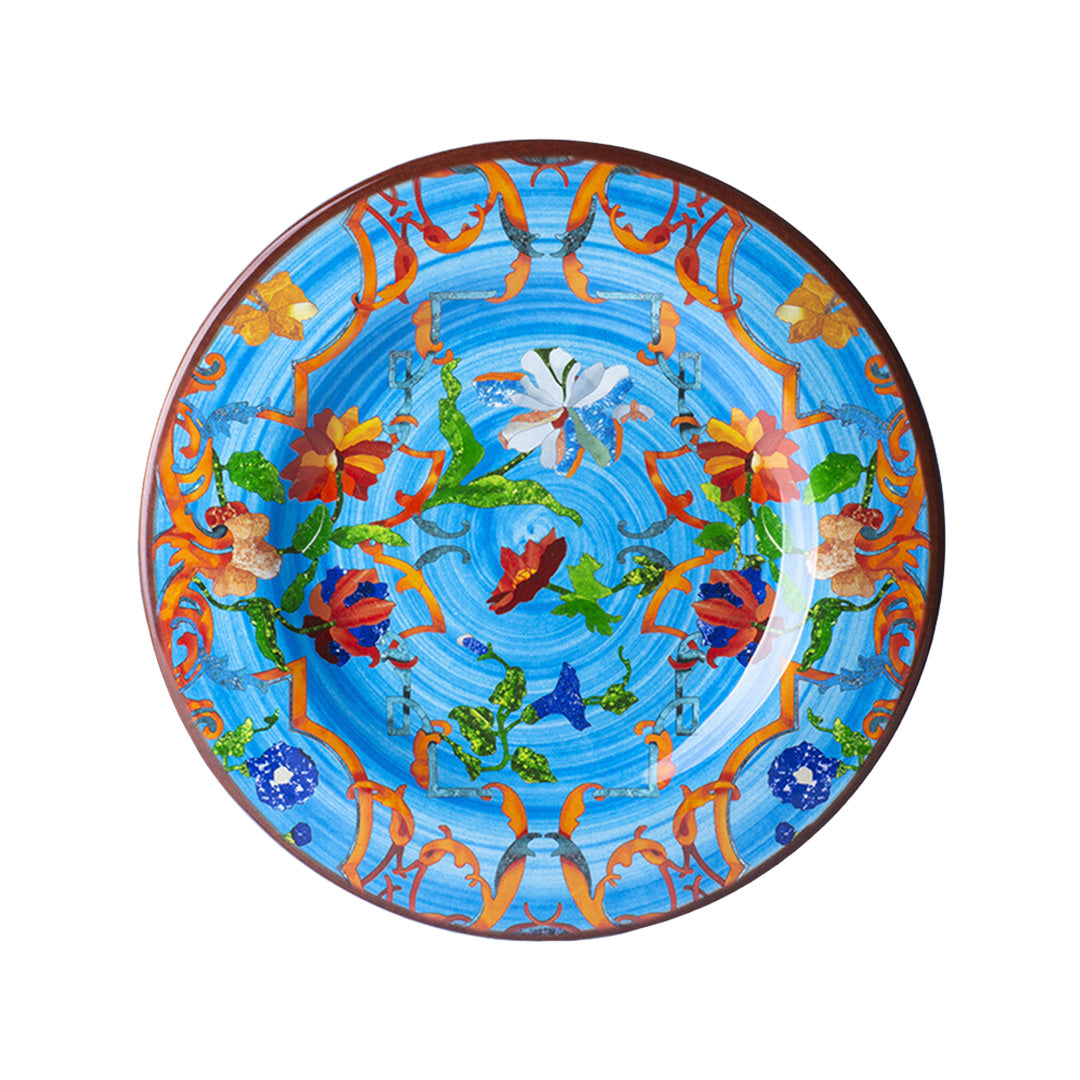 Mario Luca Giusti Firenze Melamine Salad Plate, Turquoise
