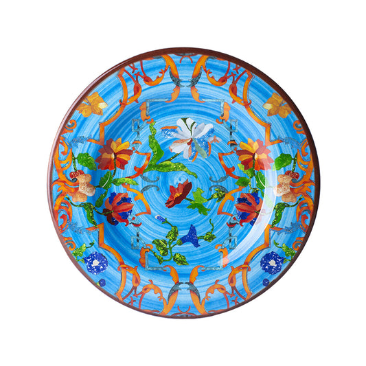 Mario Luca Giusti Firenze Melamine Salad Plate, Turquoise