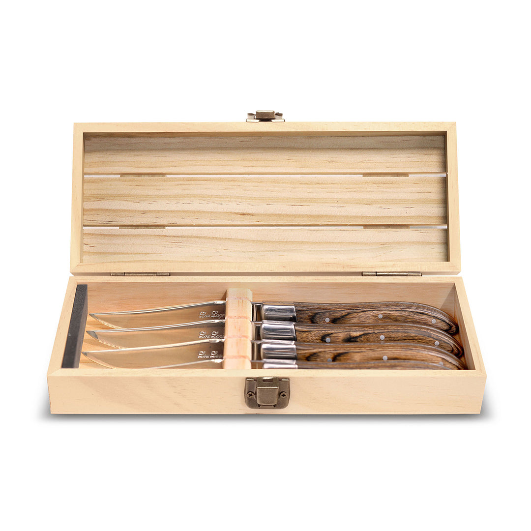 Couzon Noyer Steak Knives, Set of 4