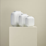 White Linda Vase, Medium