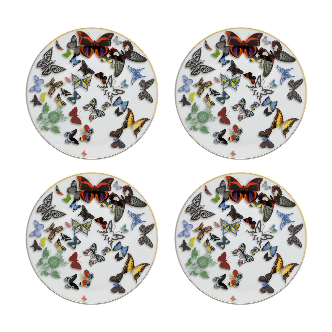 Vista Alegre Christian Lacroix Butterfly Parade Dessert Plates, Set of 4