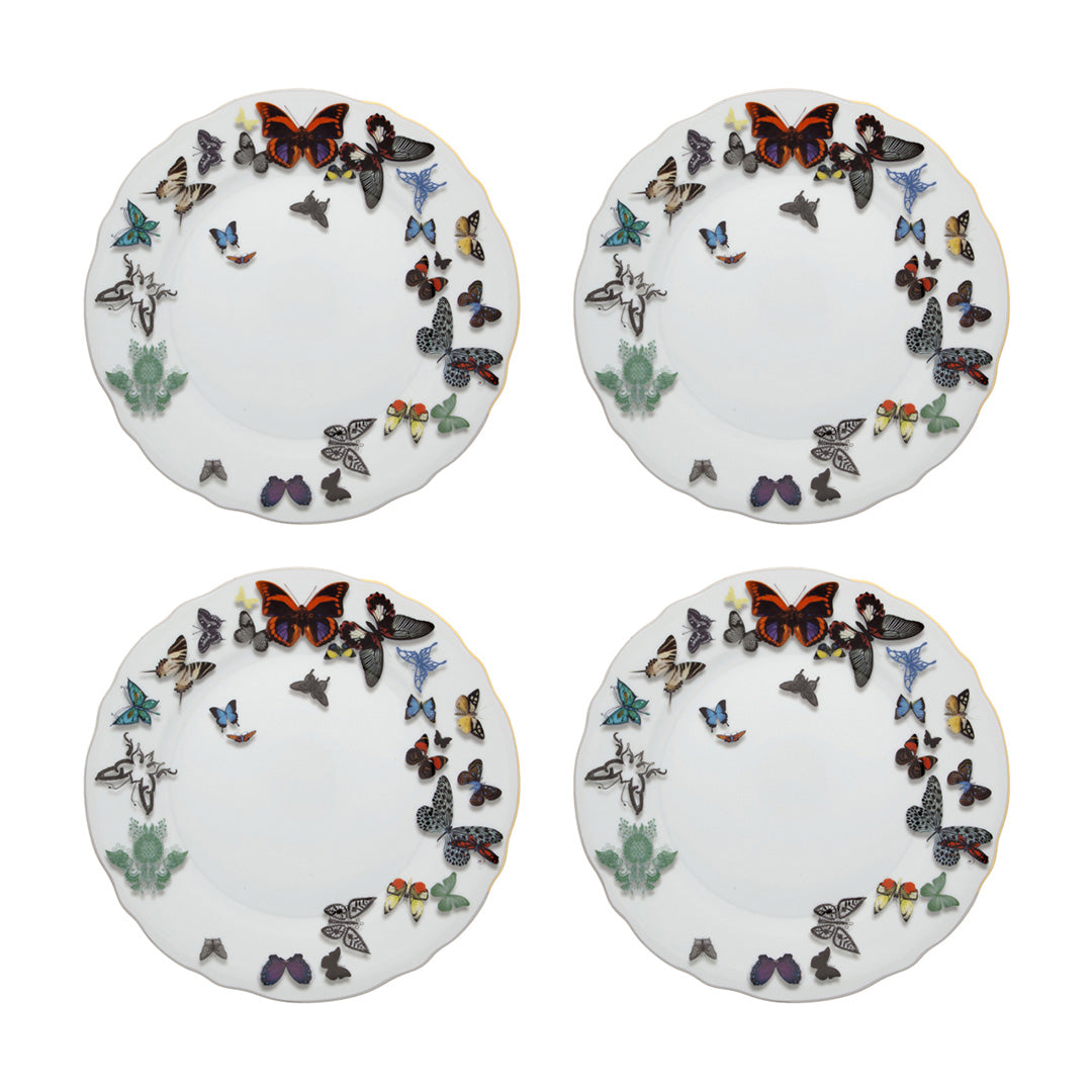 Vista Alegre Christian Lacroix Butterfly Parade Dinner Plates, Set of 4