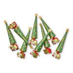 Caspari Christmas Tree Crackers, Set of 8