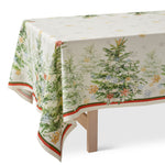 Gump's Holiday Fir Trees Tablecloth