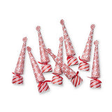 Caspari Peppermint Cone Crackers, Set of 8