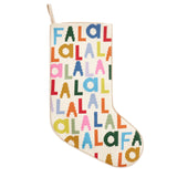 Fa La La Needlepoint Stocking