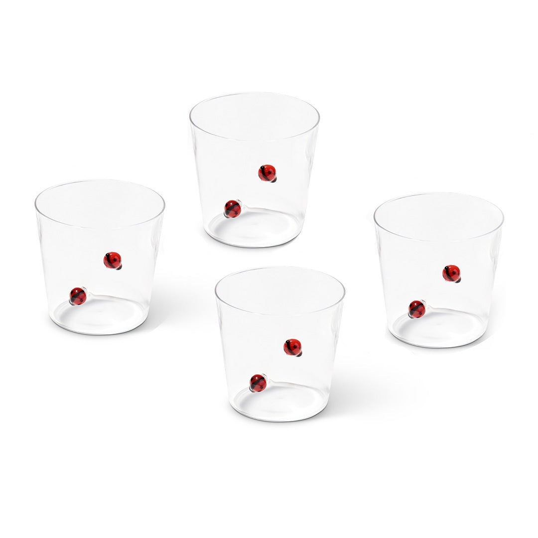 Ichendorf Ladybug Tumblers, Set of 4