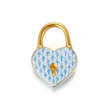 Herend Heart Lock, Blue