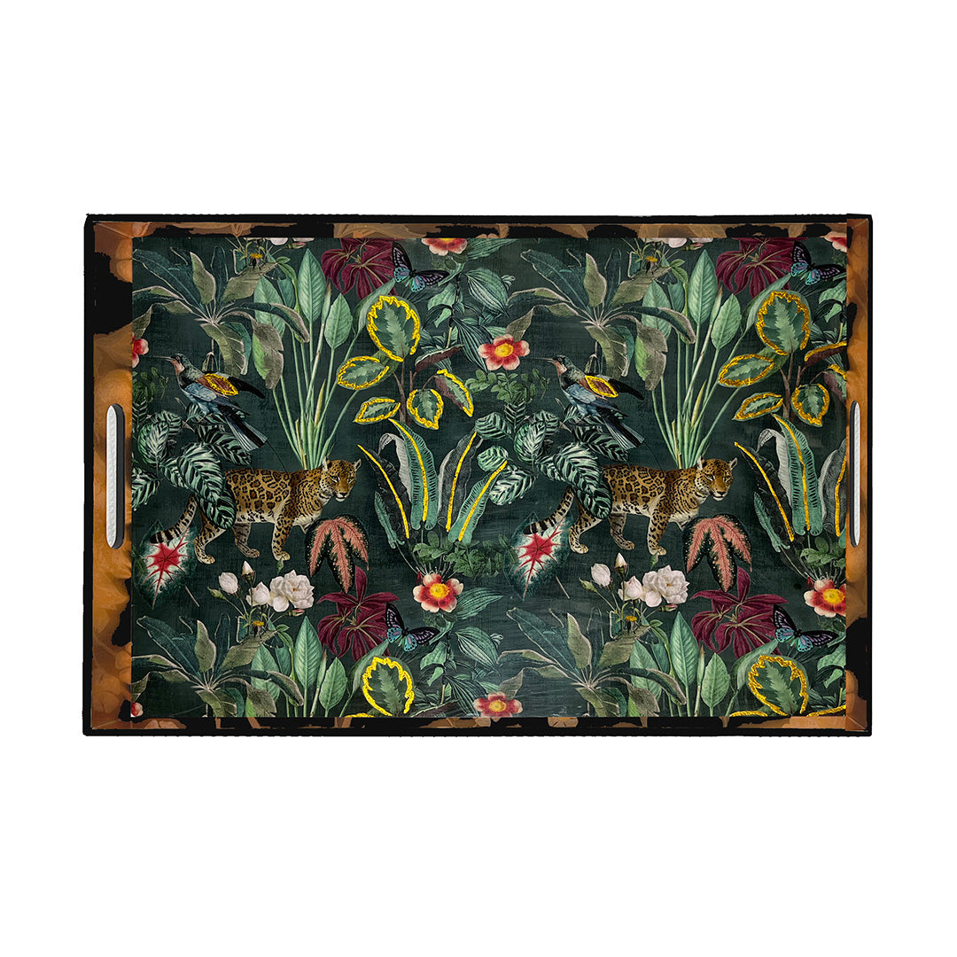 Lacquered Jungle Tray
