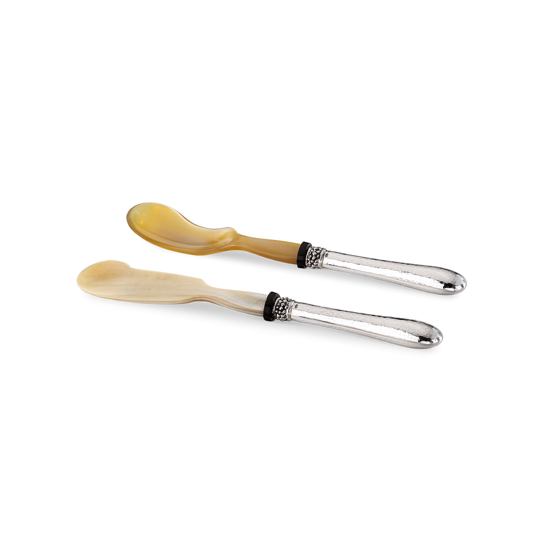 Buccellati Caviar Spoon & Spreader Set