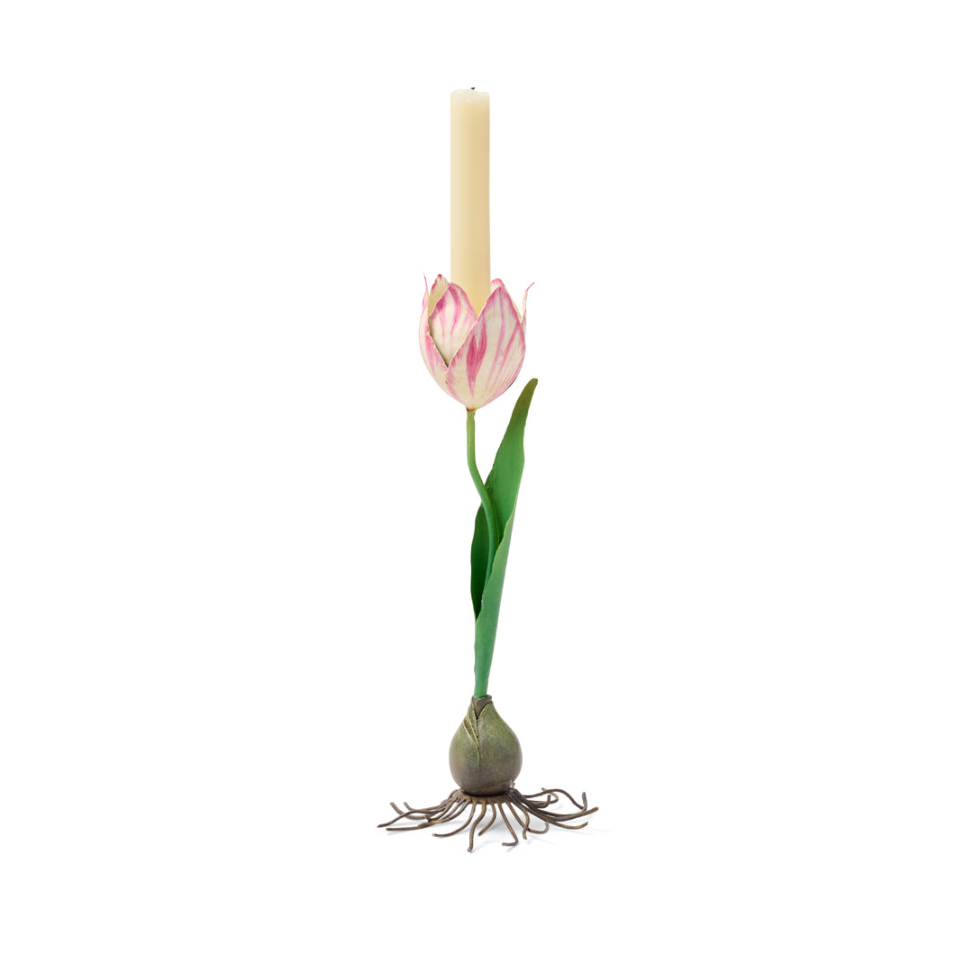 Gump's Dutch Tulip Candleholder, 12"