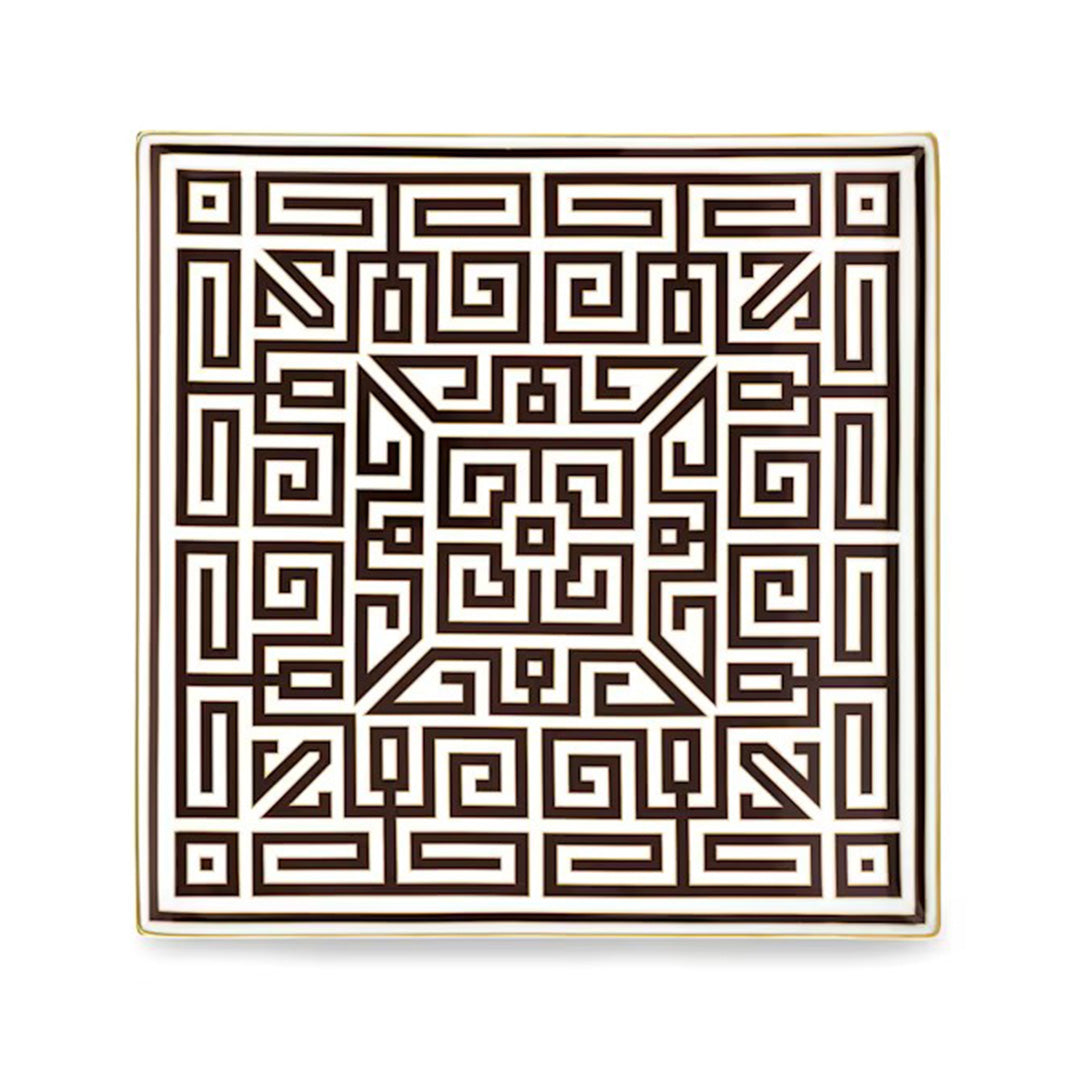 Ginori 1735 Labrinto Large Square Vide Poche, Ebano