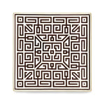 Ginori 1735 Labrinto Large Square Vide Poche, Ebano
