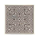 Ginori 1735 Labrinto Large Square Vide Poche, Ebano