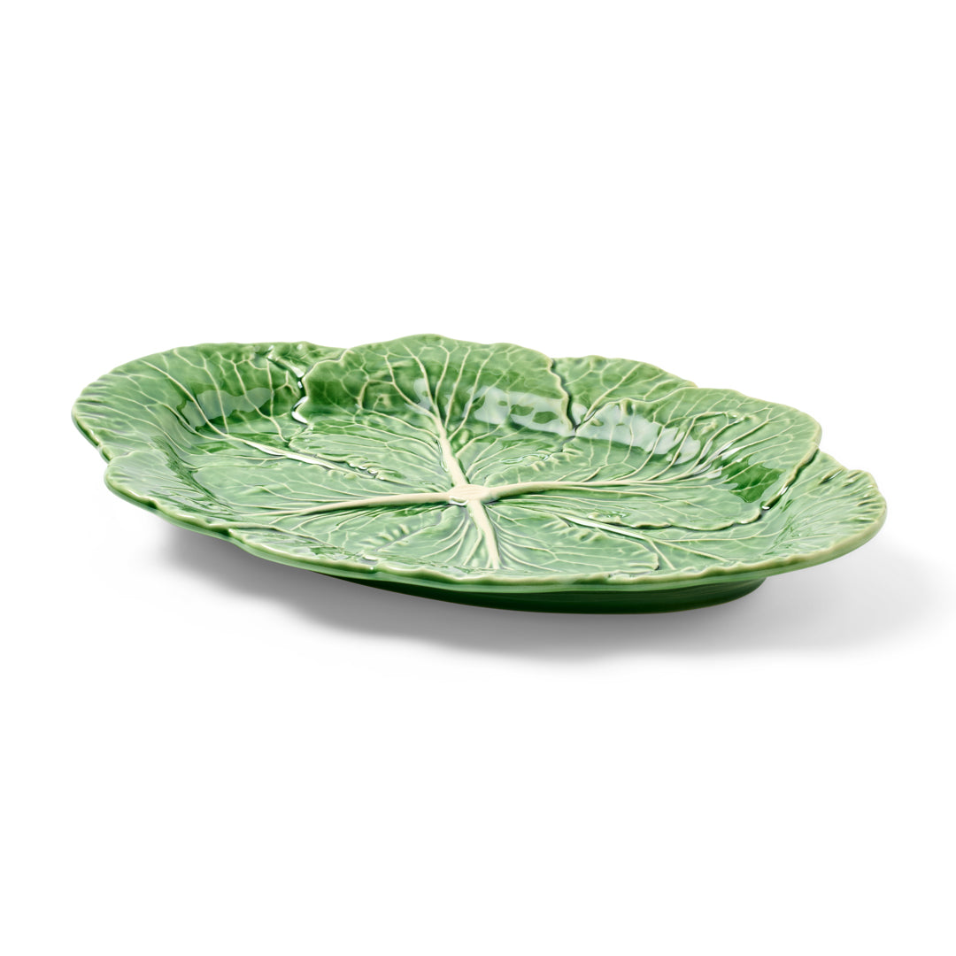 Vista Alegre Green Cabbage Oval Platter