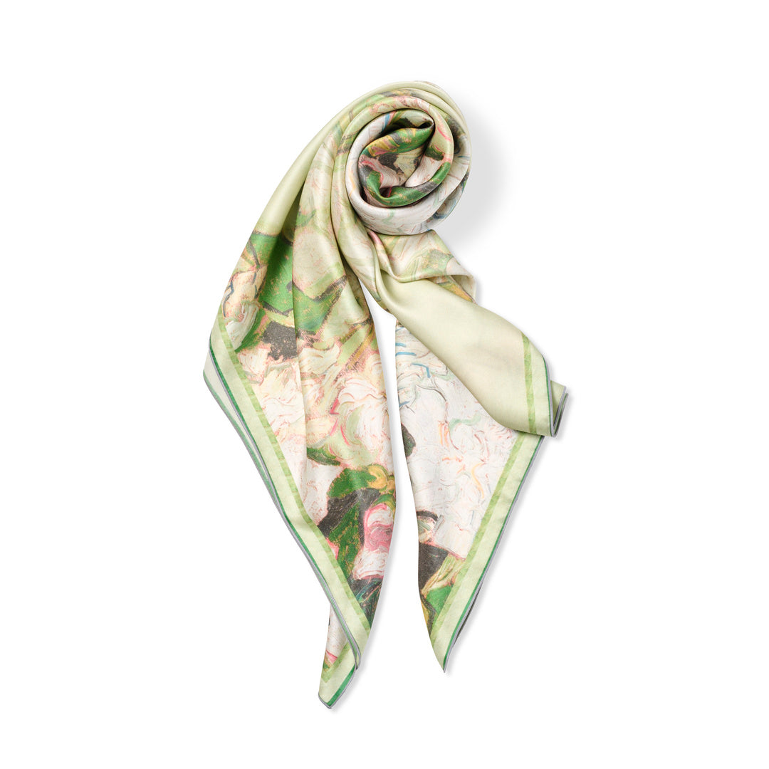 Van Gogh Mint Rose Scarf