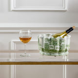 Green Willow Scalloped Planter