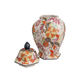 Tobacco Leaf Hexagonal Ginger Jar