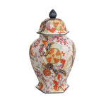 Tobacco Leaf Hexagonal Ginger Jar