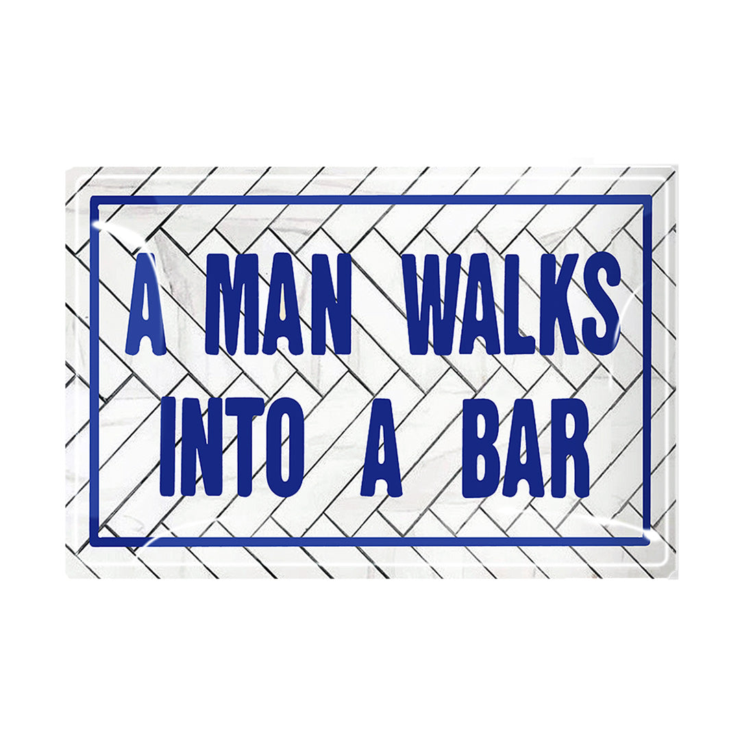 Ben's Garden A Man Walks into a Bar Decoupage Tray