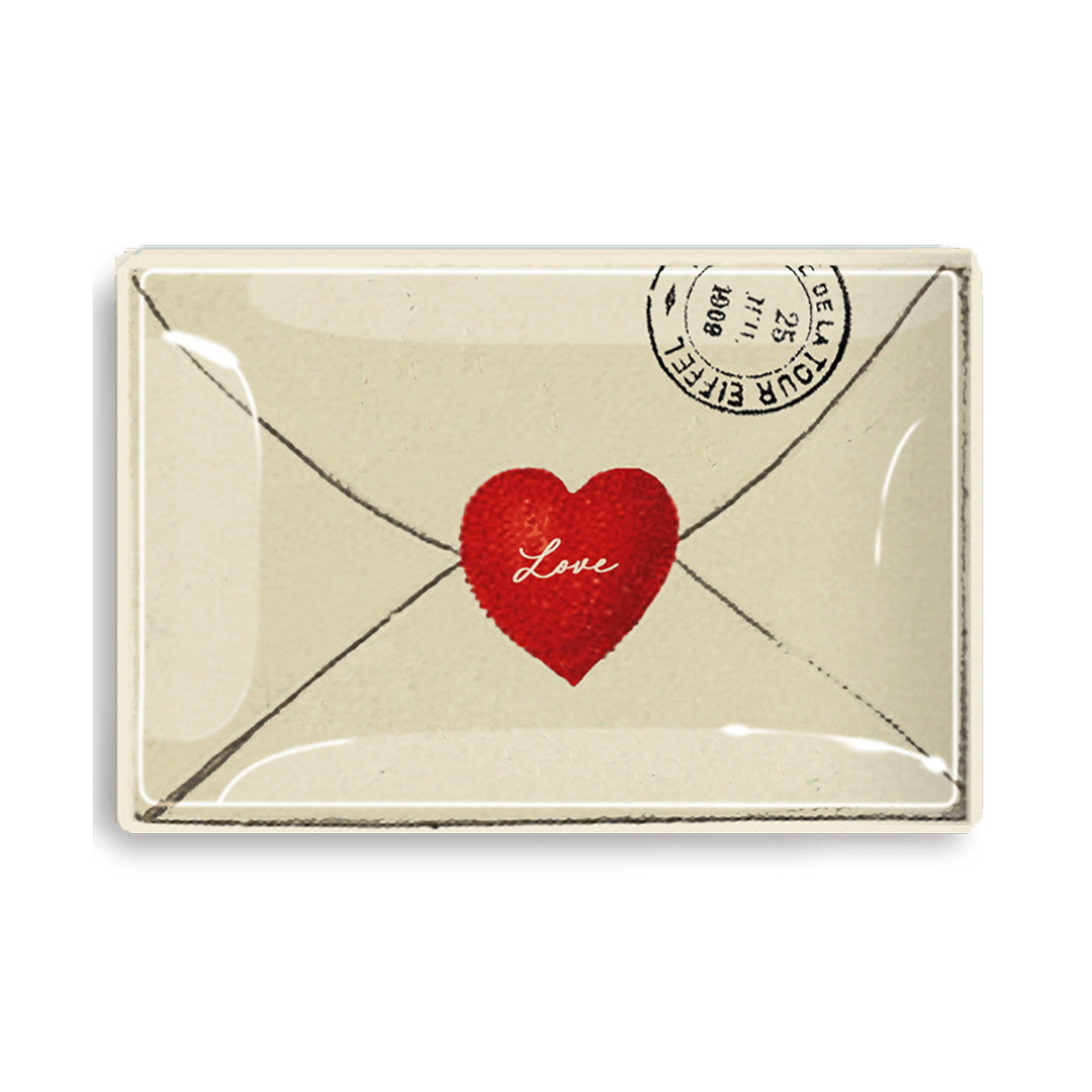 Ben's Garden Love Envelope with Heart Decoupage Tray