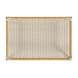 Indoor/Outdoor Bar Cart, White & Tan