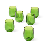 Emerald Acrylic Tumblers, Set of 6