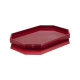 Octogone Tray, Red