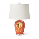 Orange Crane Lamp