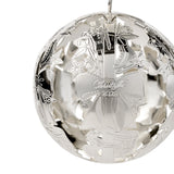 2026 Christmas Ball Ornament, Silver-Plated