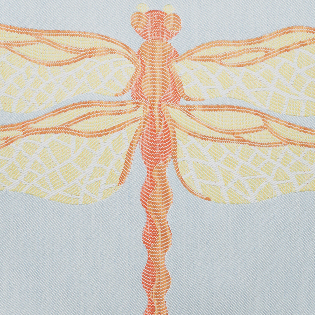 Dragonfly Indoor/Outdoor Pillow, Coral Square