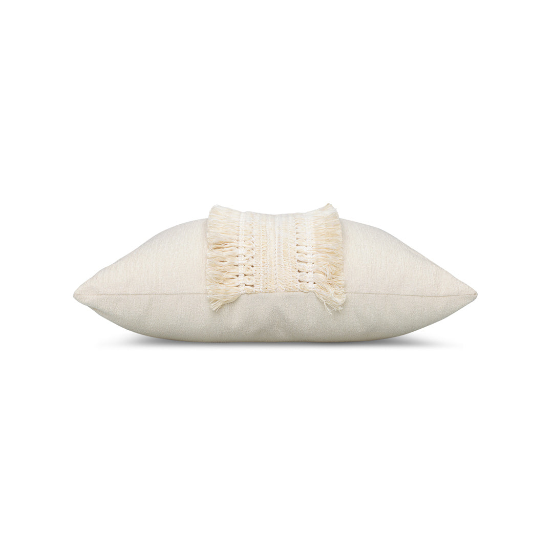 Column Indoor/Outdoor Pillow, Cream Square