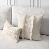 Cascade Indoor/Outdoor Pillow, Cream Lumbar