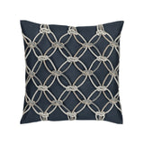 Rope Indoor/Outdoor Pillow, Indigo Square