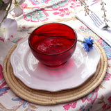 Corinne Fruit/Nut Bowl, Scarlet