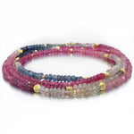 Barbara Heinrich Multi-Color Ombre Sapphire Wrap Bracelet