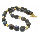Barbara Heinrich Oval Labradorite Bead Necklace
