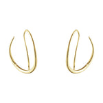 Georg Jensen Offspring Gold Double Hoop Earrings