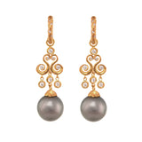 Dainty Arabesque Pearl Charm