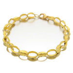 Barbara Heinrich Granulated Leaf Link Bracelet