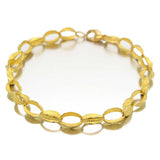Barbara Heinrich Granulated Leaf Link Bracelet