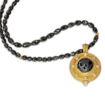 Barbara Heinrich Black Diamond Medallion Necklace