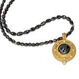 Barbara Heinrich Black Diamond Medallion Necklace
