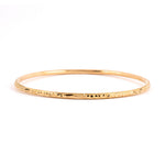 Estate Gold Moroccan Carved Bangle #1