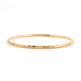 Estate Gold Moroccan Carved Bangle #1