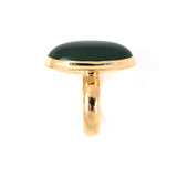 Bezel-Set Green Jadeite Ring