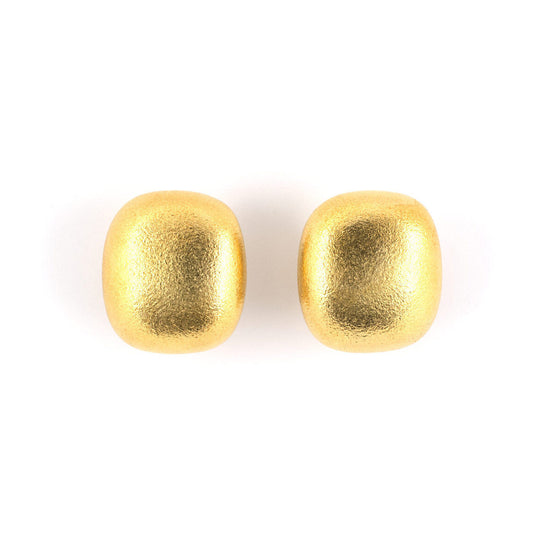 Estate Tiffany Gold Cushion Earrings